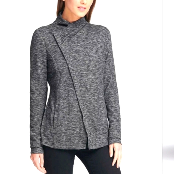 G.H. Bass & Co. sweater jacket, Full Zip, Activewear, Outdoor,sz M, gray. - Picture 3 of 17